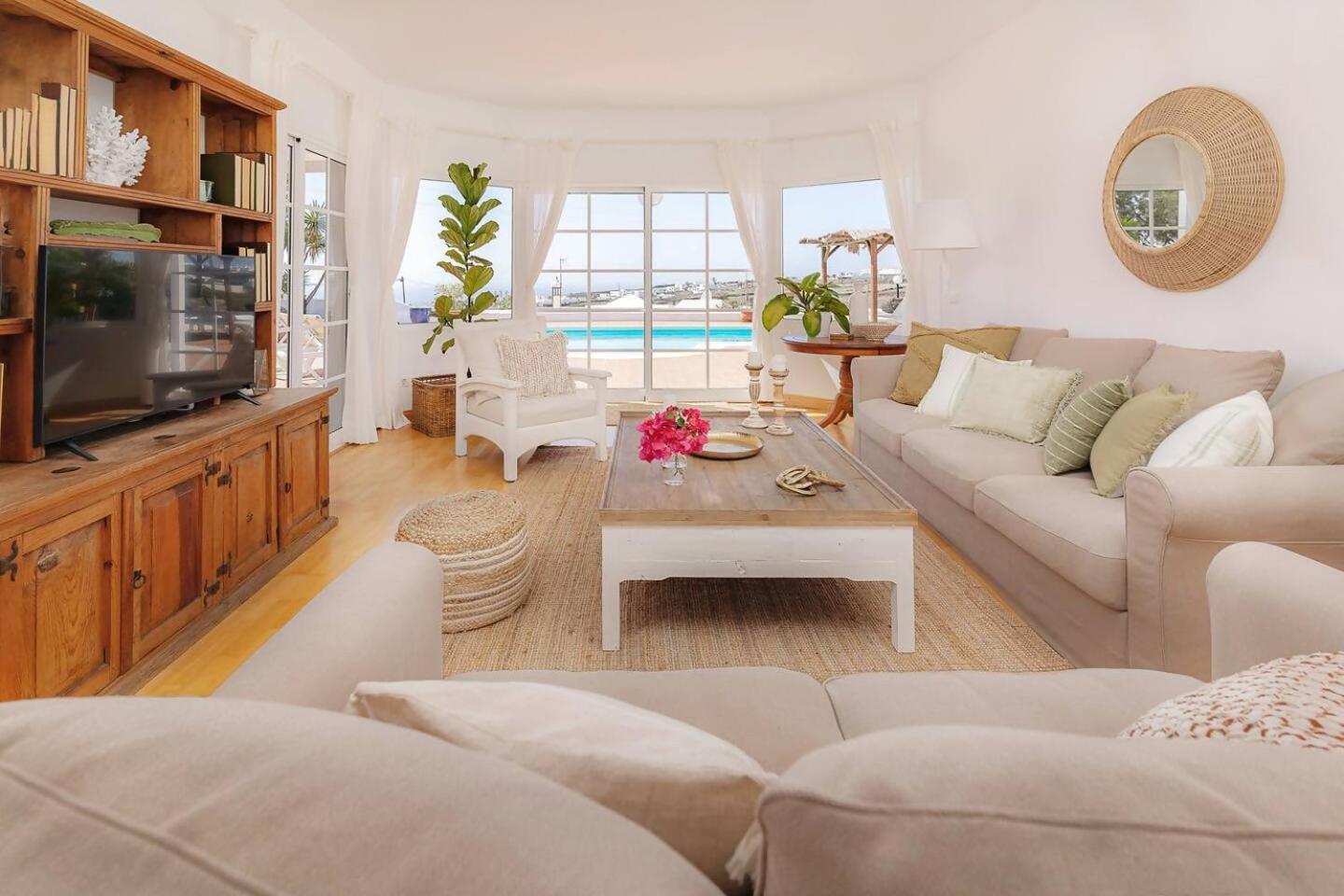 Amazing 3 Bedroom Ocean View With Pool Tías Exterior foto